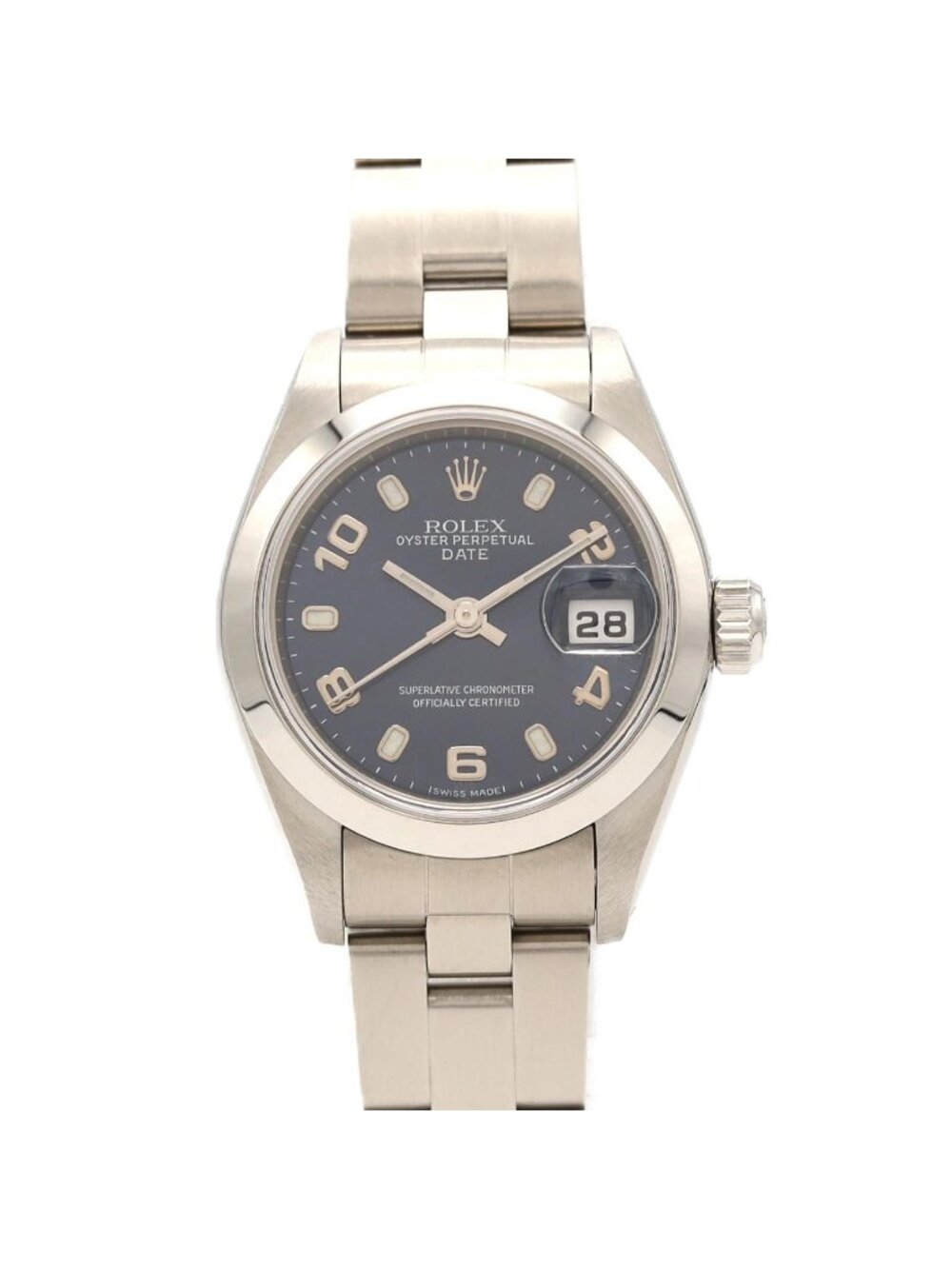 Rolex Oyster Perpetual Date SS Automatic Winding P Number Watch
